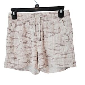 Rachel Zoe Cream Camouflage Shorts